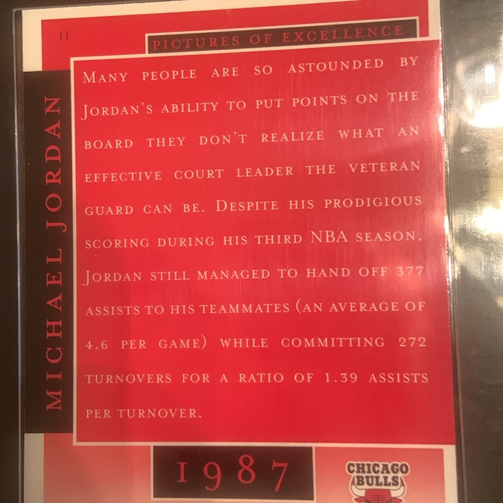 Michael Jordan 🏀 Timeline Card Display-Black & Gold Frame / Red Cards 1987-1994 - Picture 13 of 17